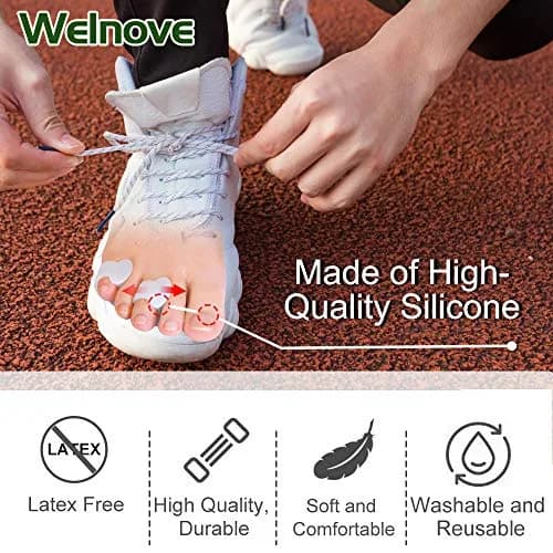 Welnove Gel Toe Separator, Pinky Toe Spacers, Little Toe Cushions | Prevents Rubbing & Relieves Pressure thumbnail 6