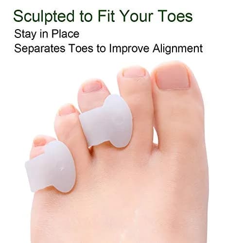 Welnove Gel Toe Separator, Pinky Toe Spacers, Little Toe Cushions | Prevents Rubbing & Relieves Pressure thumbnail 4
