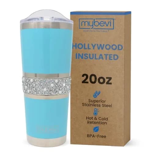 MyBevi Hollywood Insulated Tumbler 591ml (20oz) | Keeps Drinks Hot or Cold for Hours thumbnail 1
