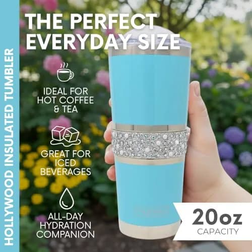 MyBevi Hollywood Insulated Tumbler 591ml (20oz) | Keeps Drinks Hot or Cold for Hours thumbnail 7