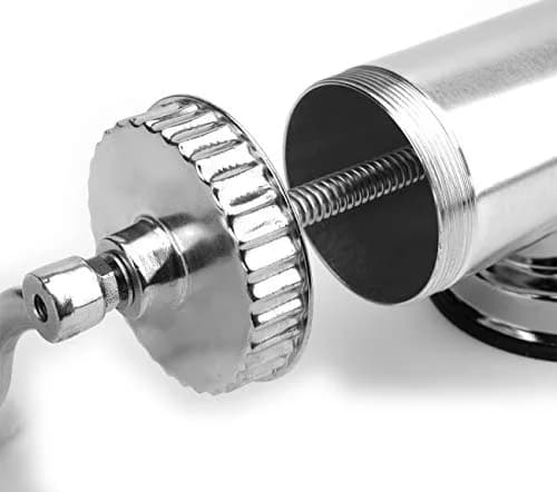 Lawei Sausage Stuffer 2 LBS Stainless Steel Horizontal Kitchen Meat Maker | 3 Nozzles for Home & Commercial Use thumbnail 3