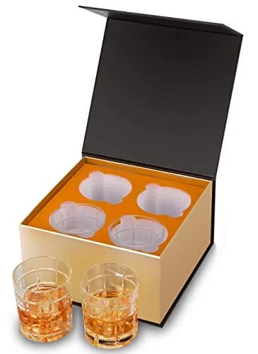 KANARS Crystal Glass Whiskey Tumbler 10 Oz | Lead-Free Crystal, Elegant & Durable thumbnail 2