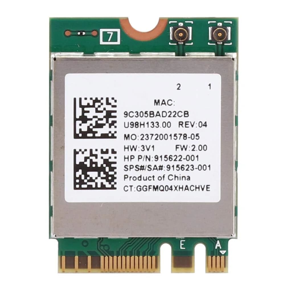 ASHATA RTL8822BE M.2 Network Card with Bluetooth 4.2 | 867Mbps Dual-Band WiFi for Windows 7/8/10 - main product image