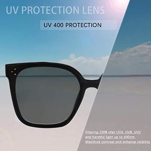 MAXJULI Oversized Sunglasses for Women Men UV Protection | Polarized Retro Style thumbnail 3