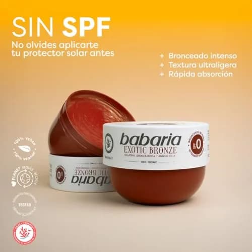 Babaria Coco Tanning Gelatin SPF 0 300ml (10.14 Fl Oz) | Exotic Golden Tan, Moisturizing Formula thumbnail 2