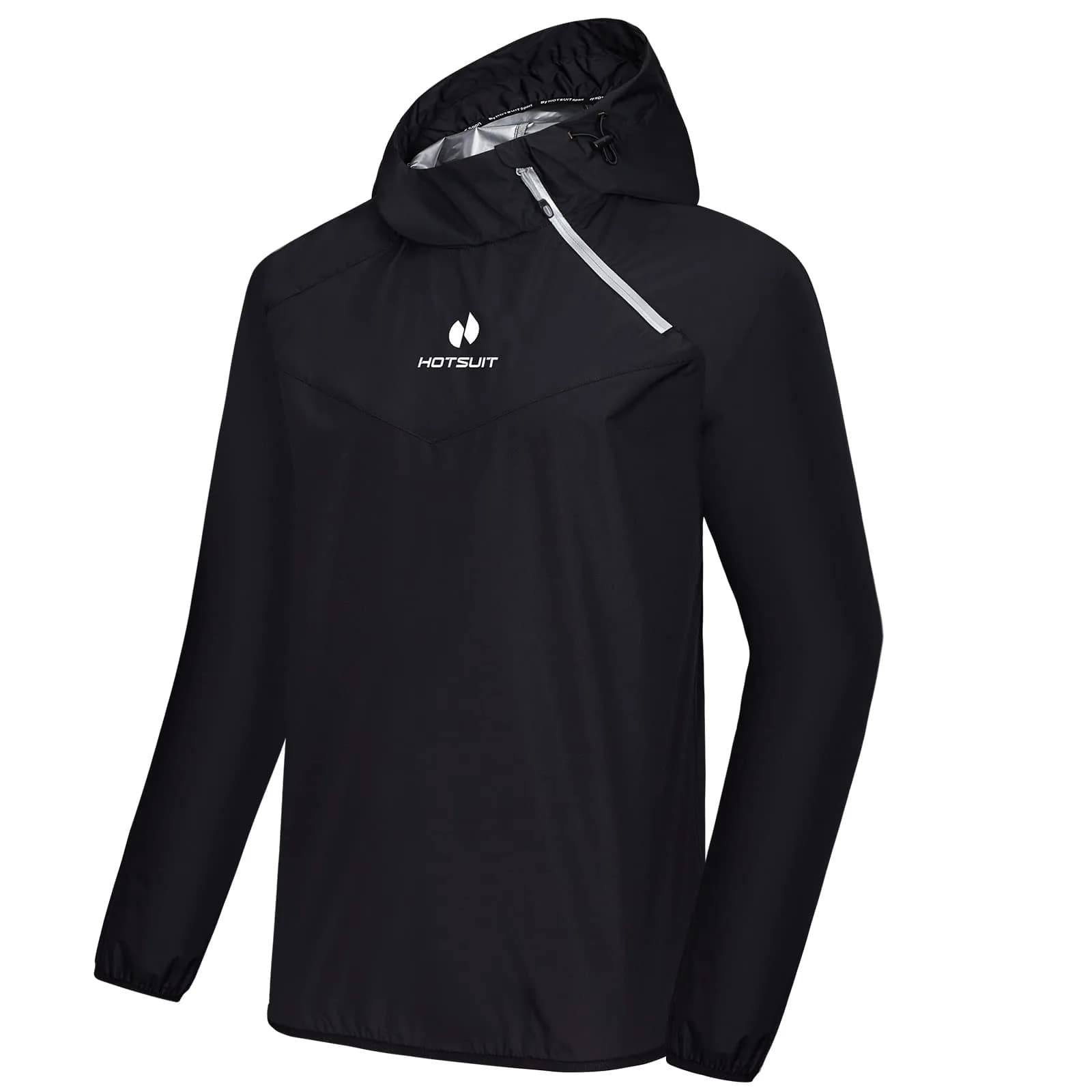 HOTSUIT Men's Sauna Suit Jacket Black 4XL | Accelerates Sweat for Weight Loss Workouts - main product image