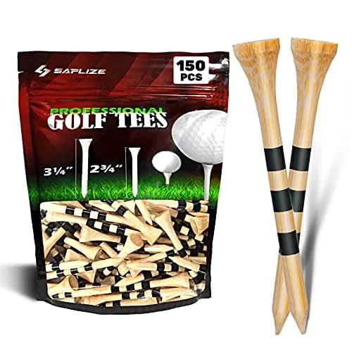 SAPLIZE Bamboo Golf Tees Pack of 150 | Durable & Reliable Golf Accessories thumbnail 1