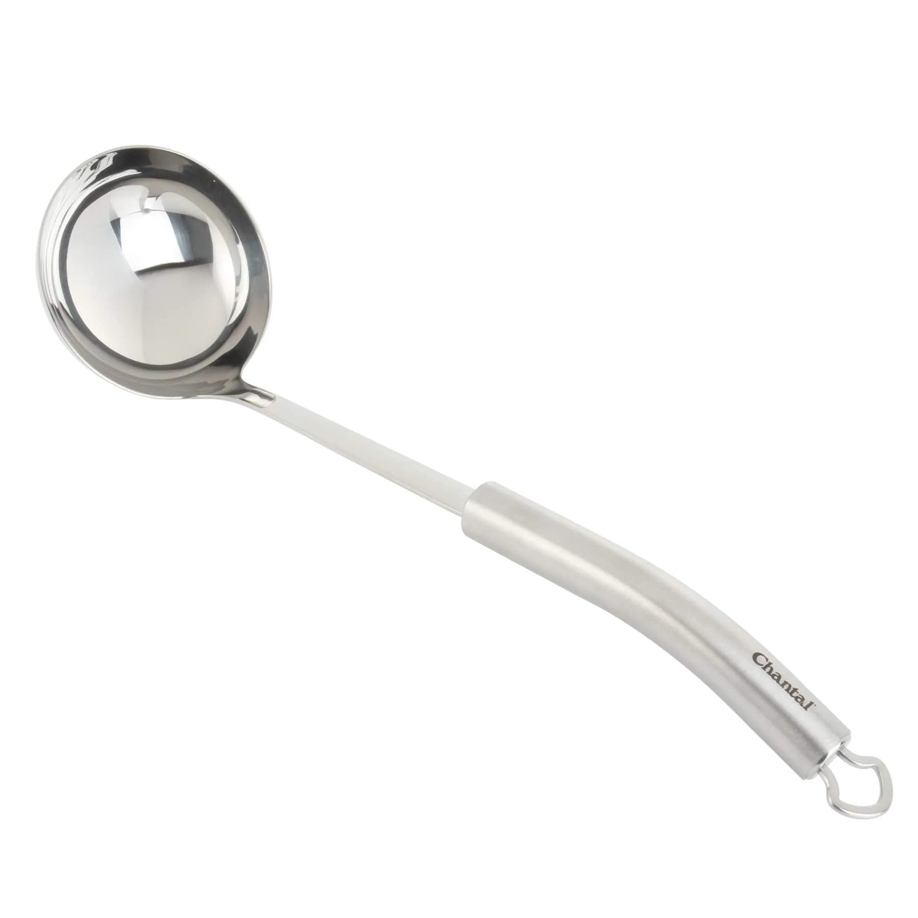 Chantal 4 oz Stainless Steel Soup Ladle Utensil | Ergonomic Handle, Stay-Cool Cement, Dishwasher Safe