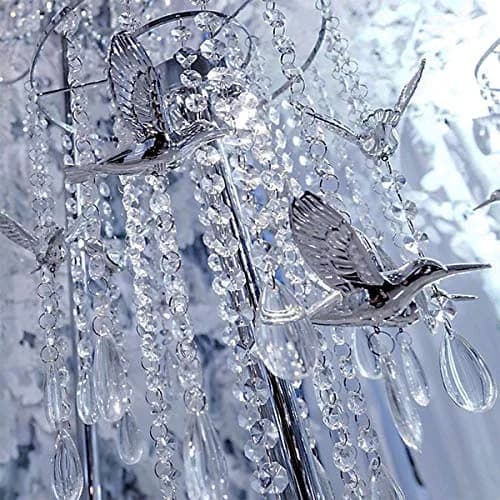 KinHom 33ft K9 Glass Crystal Garland Strands - Hanging Bead Chain for Wedding & Christmas Decor thumbnail 6