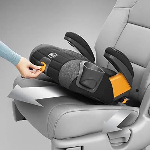 Chicco GoFit Plus Backless Booster Car Seat with Latch, 40-110 lbs, 2.69 kg (5.5 lb) | Pink Vivaci thumbnail 2