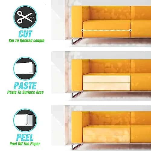 Polarduck Clear Anti-Scratch Tape for Furniture 3 inches x 20 Yards | Train Cats to Stop Scratching thumbnail 6