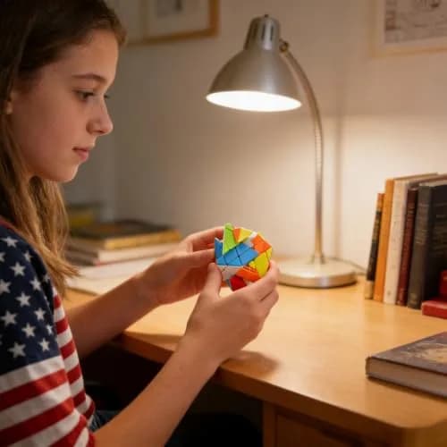 SUN-WAY 4x4 Axis Magic Cube 6.5cm (2.5in) | Educational Brain Teaser Puzzle thumbnail 6