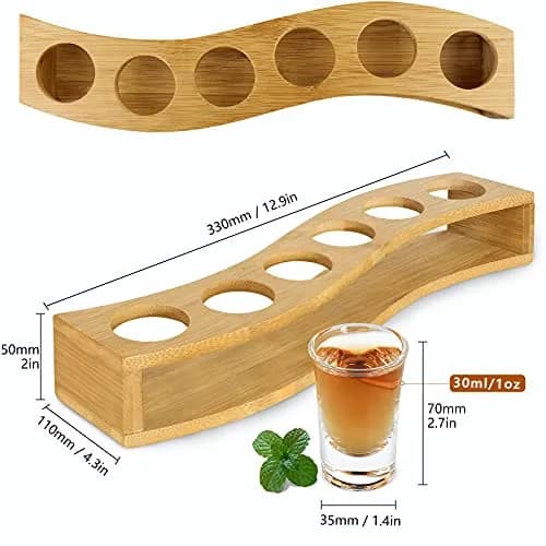 LINALL Shot Glasses 6pcs 30ml Heavy Base | Crystal Clear Drinkware for Whisky & Tequila thumbnail 7