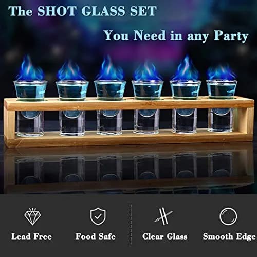 LINALL Shot Glasses 6pcs 30ml Heavy Base | Crystal Clear Drinkware for Whisky & Tequila thumbnail 3