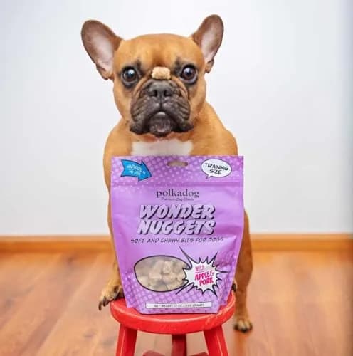 Polkadog Pork & Apple Wonder Nuggets | Soft & Chewy Dog Treats, 10oz thumbnail 5