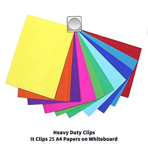 Thimmamma Magnetic Clips 1.5 inch | Heavy Duty Metal Clips for Whiteboard & Fridge (1.5 inch, 12 Pack) thumbnail 4
