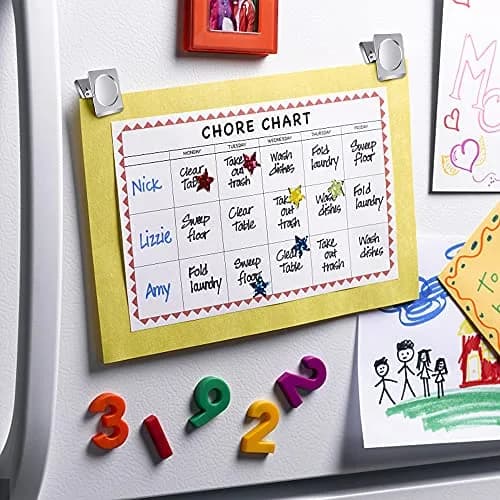 Thimmamma Magnetic Clips 1.5 inch | Heavy Duty Metal Clips for Whiteboard & Fridge (1.5 inch, 12 Pack) thumbnail 6