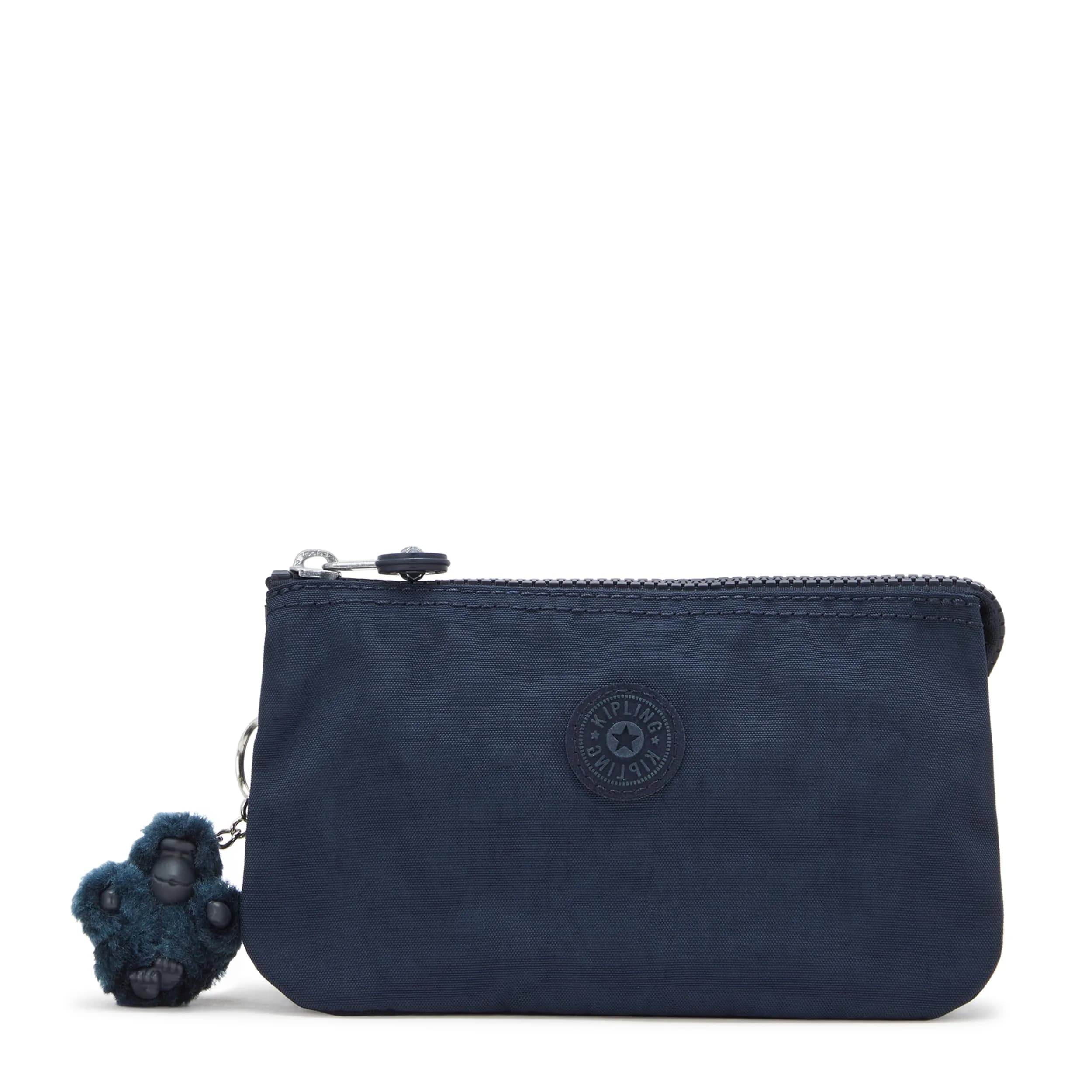 Kipling Creativity Large Pouch Blue Bleu | Versatile Cosmetics Kit, Lightweight Travel Organizer (156 g / 5.5 oz) - main product image
