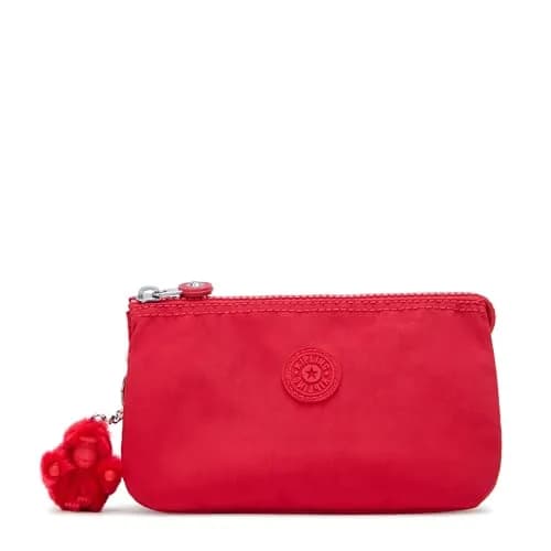Kipling Women's Creativity Large Pouch Red Rouge | Lightweight Travel Organizer 19cm (7.5in) thumbnail 1