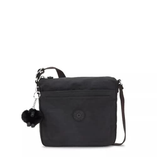 Kipling Sebastian Crossbody Bag Black Noir 21.59cm (8.5")H x 12.7cm (5")W x 4.45cm (1.75")D | Lightweight & Durable Nylon Messenger thumbnail 1
