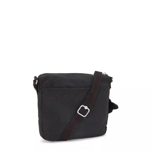 Kipling Sebastian Crossbody Bag Black Noir 21.59cm (8.5")H x 12.7cm (5")W x 4.45cm (1.75")D | Lightweight & Durable Nylon Messenger thumbnail 4