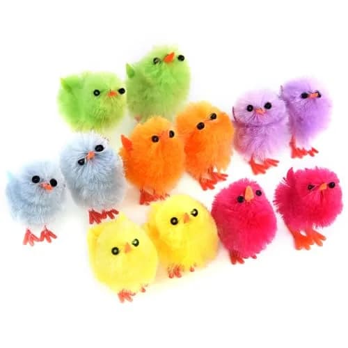 TUPARKA Mini Easter Chicks 3cm (1.2 inch) Pack of 12 | Cute Chenille Decorations for Easter Party thumbnail 1