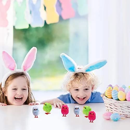 TUPARKA Mini Easter Chicks 3cm (1.2 inch) Pack of 12 | Cute Chenille Decorations for Easter Party thumbnail 6