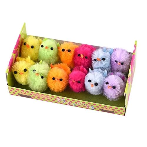 TUPARKA Mini Easter Chicks 3cm (1.2 inch) Pack of 12 | Cute Chenille Decorations for Easter Party thumbnail 3