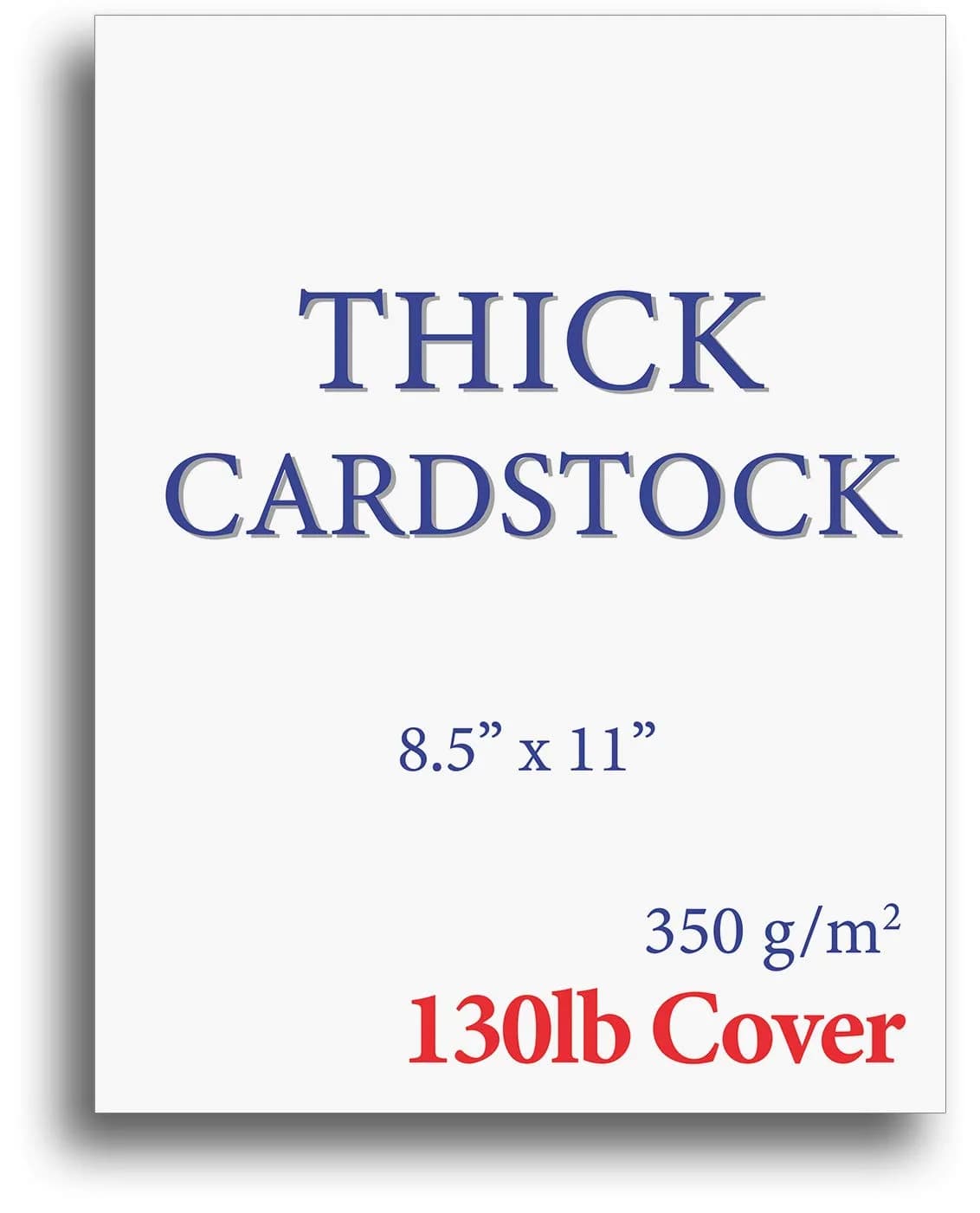 Desktop Publishing Supplies Extra Heavy Duty Bright White Cardstock 130lb Cover (350gsm) 15 Sheets 8.5" x 11" | Commercial Printing Invitations