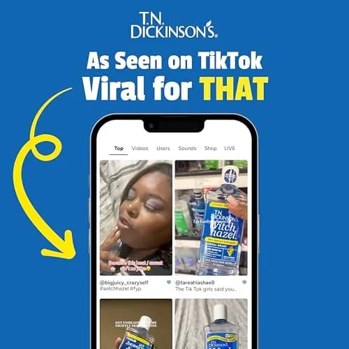 T.N. Dickinson's 100% Natural Witch Hazel Astringent 473ml (16 Fl Oz) | Cleanses & Soothes Skin thumbnail 4