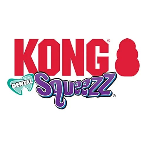 KONG Squeezz Dental Bone Chew Toy for Medium/Large Dogs | Flexible Teeth Cleaning Toy thumbnail 5