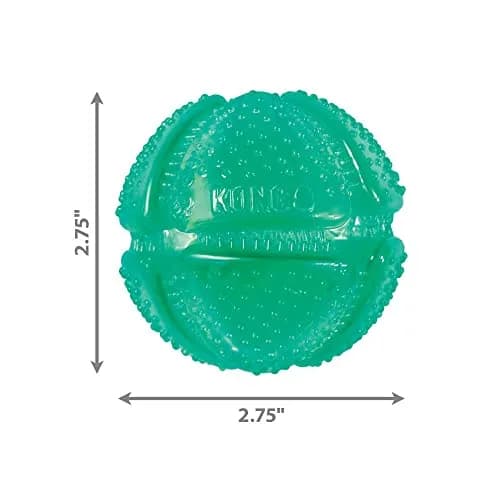 KONG Squeezz Dental Ball for Medium/Large Dogs | Flexible Teeth Cleaning Chew Toy thumbnail 4
