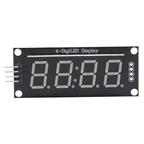 Hyuduo 4-Digit 7-Segment LED Display Module with TM1637 IC, Blue LEDs | Raspberry Pi Compatible thumbnail 2