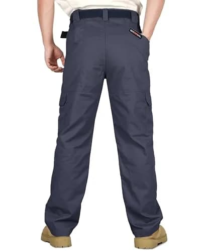 BOCOMAL Men's Flame Resistant Cargo Pants 32W x 30L | NFPA 2112 Certified, Water & Oil Resistant thumbnail 2