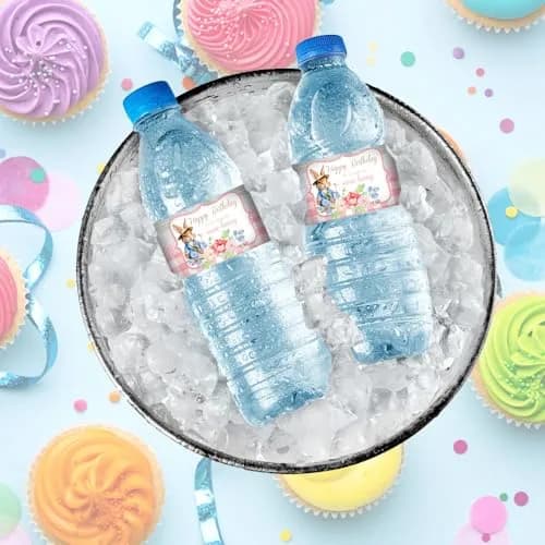 Amanda Creation You’re Some Bunny Special Little Rabbit Birthday Waterproof Water Bottle Sticker Wrappers (20 Labels, 8.5" x 1.75") | USA Imported Party Decor thumbnail 6