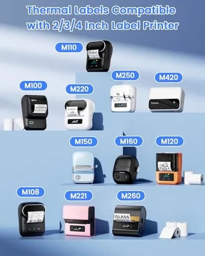Phomemo Round Thermal Labels 1.96" | 140 PCS for M110/M100/M220/M108 thumbnail 4