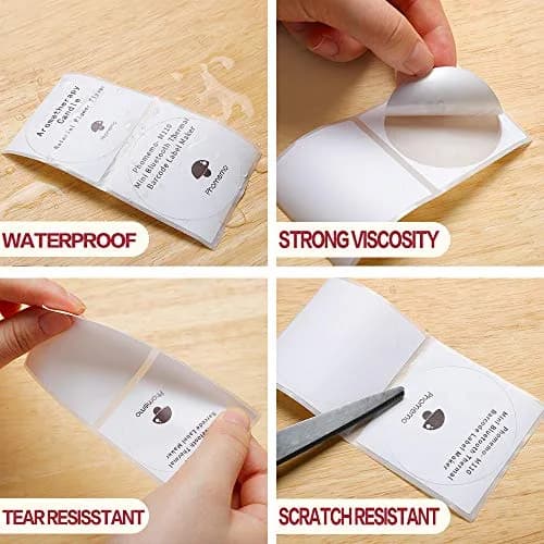 Phomemo Round Thermal Labels 1.96" | 140 PCS for M110/M100/M220/M108 thumbnail 3