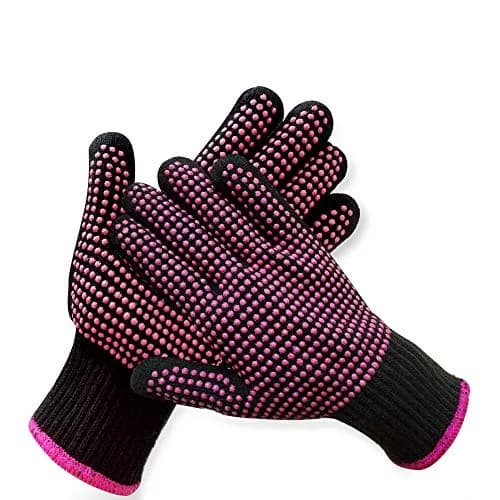 AFT90 Professional Heat Resistant Styling Gloves 24cm (9.4in) | Protects Hands from Hot Tools thumbnail 1