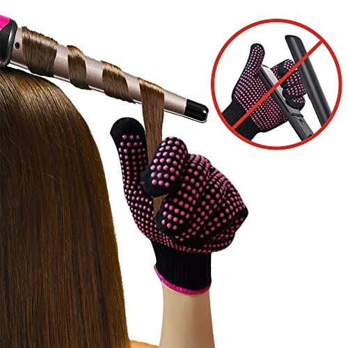 AFT90 Professional Heat Resistant Styling Gloves 24cm (9.4in) | Protects Hands from Hot Tools thumbnail 3