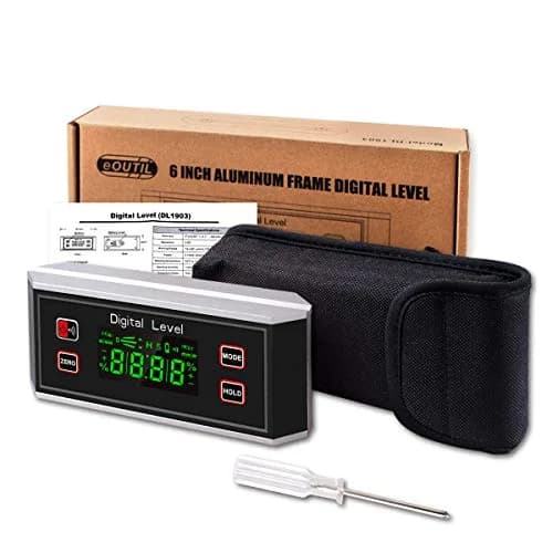 eOUTIL Digital Protractor Inclinometer Angle Finder with Magnetic Base, 0.1° Accuracy, Black | Precision Bevel for Woodworking & Construction thumbnail 6
