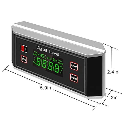 eOUTIL Digital Protractor Inclinometer Angle Finder with Magnetic Base, 0.1° Accuracy, Black | Precision Bevel for Woodworking & Construction thumbnail 7