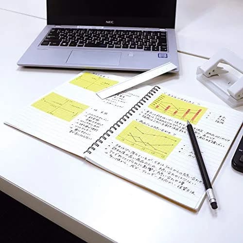 ヤマト Memoc Roll Tape 50mm x 10m Yellow Squared | Grid Tape for Organized Notes thumbnail 2