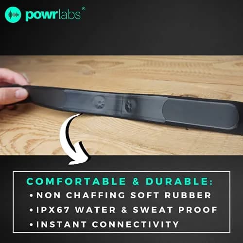 POWR LABS Heart Rate Monitor Replacement Chest Strap | Adjustable, Waterproof, Compatible with Garmin, Polar, Wahoo thumbnail 4