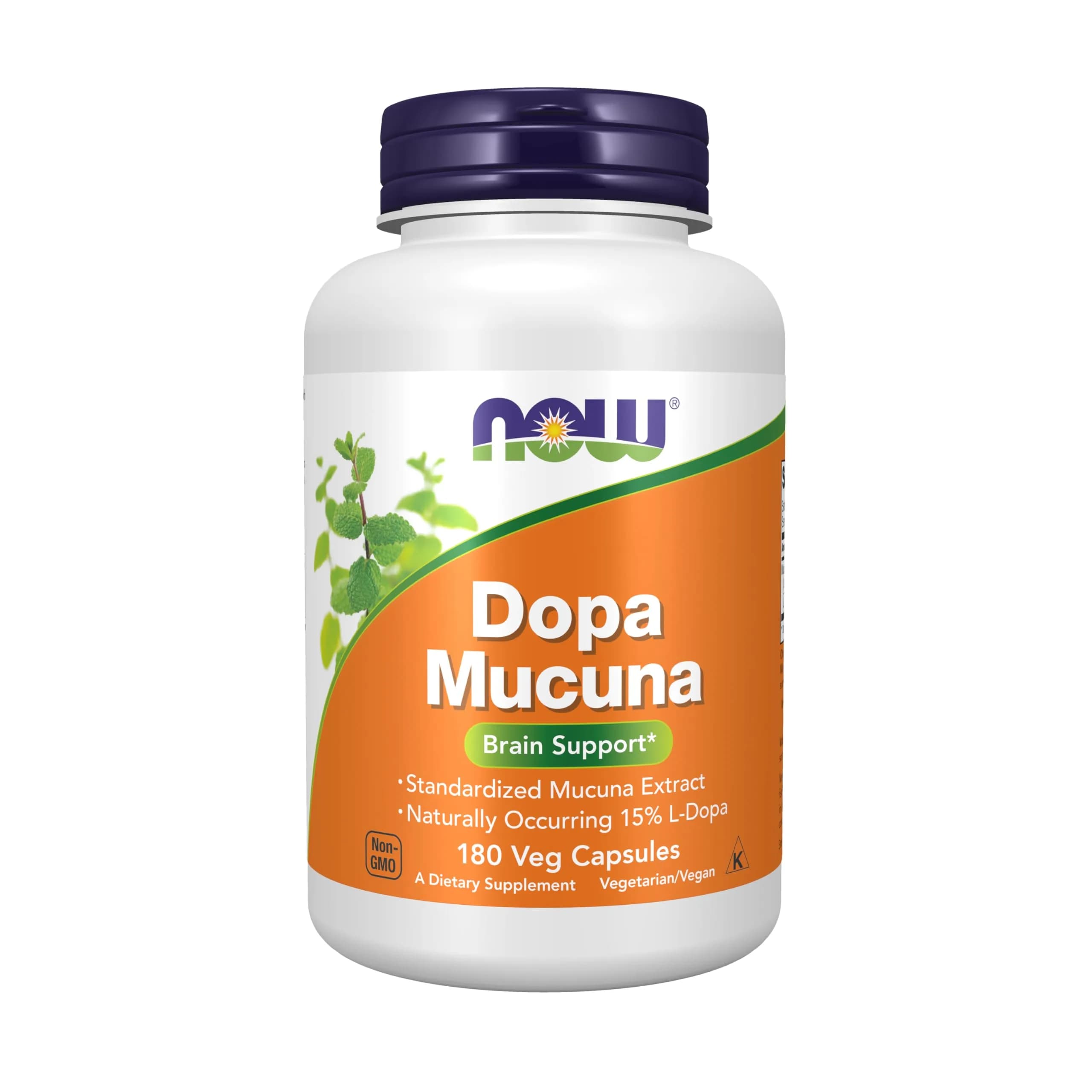 NOW DOPA Mucuna 180 Veg Caps | Supports Dopamine Production & Wellness