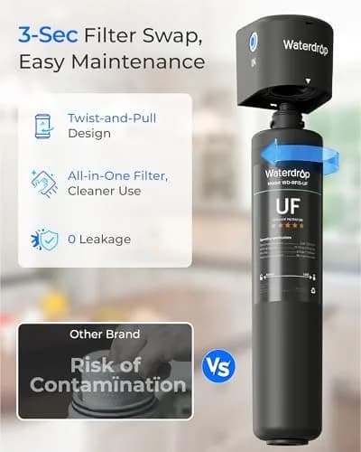 Waterdrop RF15-UF Water Filter Replacement for WD-15UA-UF/15UB-UF/15UC-UF | 2 Years, 19,000 Gallons, Lead & Chlorine Reduction thumbnail 5