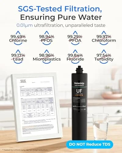 Waterdrop RF15-UF Water Filter Replacement for WD-15UA-UF/15UB-UF/15UC-UF | 2 Years, 19,000 Gallons, Lead & Chlorine Reduction thumbnail 3