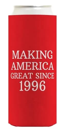 Birthday Gifts For All MAG Since 1996 Slim Can Coolers - 2-Pack | Insulated, Durable & Fits Most 12 oz Cans thumbnail 4