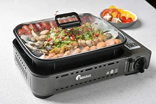 Maxsun Portable Tabletop Gas Stove 7250BTU | Outdoor/Indoor Camp Stove with Carrying Case thumbnail 1