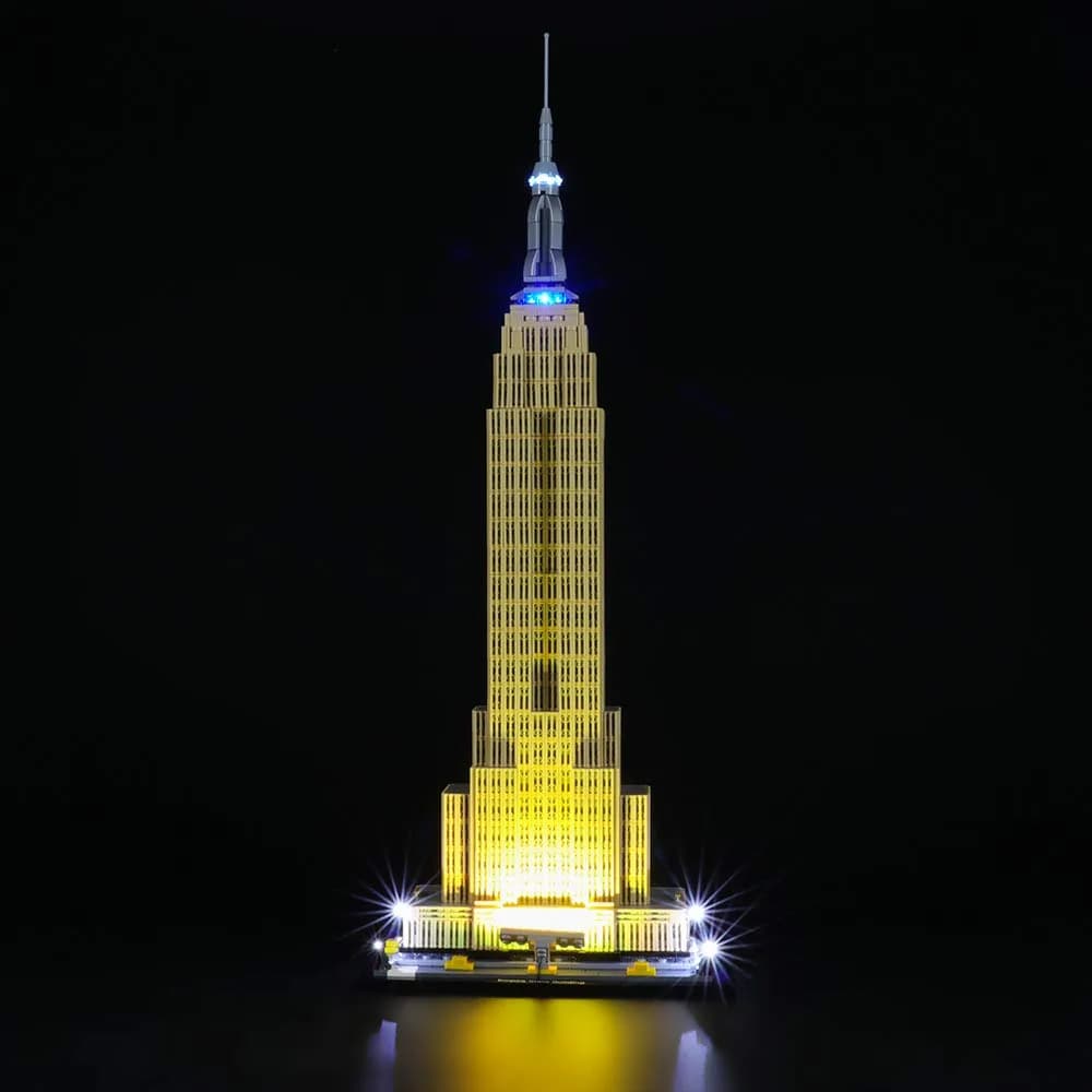 BRIKSMAX Led Lighting Kit for Architecture Empire State Building | Compatible with Lego 21046 Model, Bright Night View - main product image