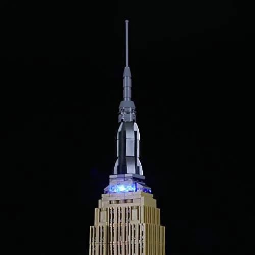 BRIKSMAX Led Lighting Kit for Architecture Empire State Building | Compatible with Lego 21046 Model, Bright Night View thumbnail 3